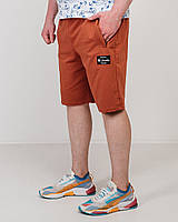 Чоловічі трикотажні шорти Columbia великого розміру, цегляного кольору