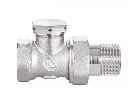 Кран вентиляльний для радіаторів опалення Duble-lin нижній прямій 1/2" ВН (78-121), фото 1