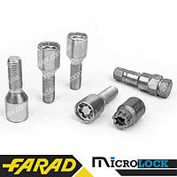 Комплект болтов (секретки) Farad Microlock Конус (М12х1.5х30) Внутренний/Блистер