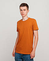 Чоловіча однотонна футболка, гірчичного кольору