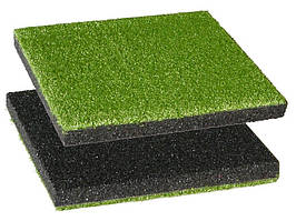 Гумова плитка-трава PuzzleGym 500х500 (12 мм ворс)