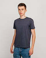 Чоловіча однотонна футболка, сірого кольору