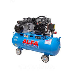 Компресор 100 л ремінний 2-х поршневий ALFA 660 л/хв