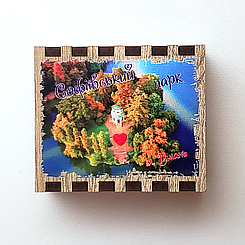 Сувенірні сірники у дерев'яній коробці Софіївський парк