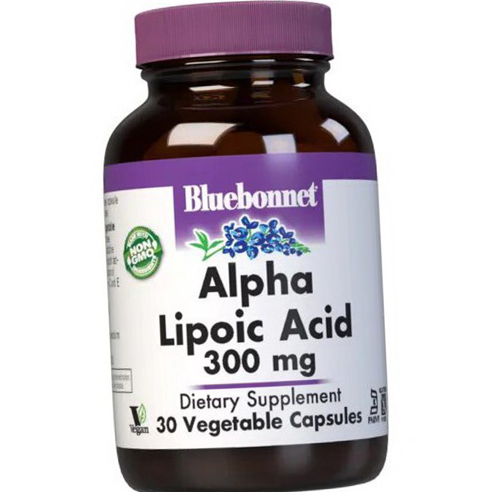 Альфа ліпоєва кислота Bluebonnet Nutrition Alpha Lipoic Acid 300 mg 30 капс