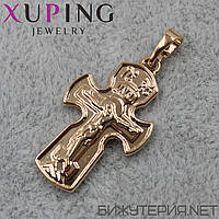 Хрестик золотої компанії Xuping Jewelry з розп'яття медичне золото розмір 25 х 15 мм