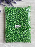 Бусины круглые " Конфетки " 10 мм , зеленые 500 грамм