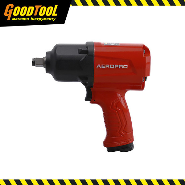 Пневмогайковерт 1/2" (850N/m, max 1350N/m; 7800об/хв) AEROPRO A398