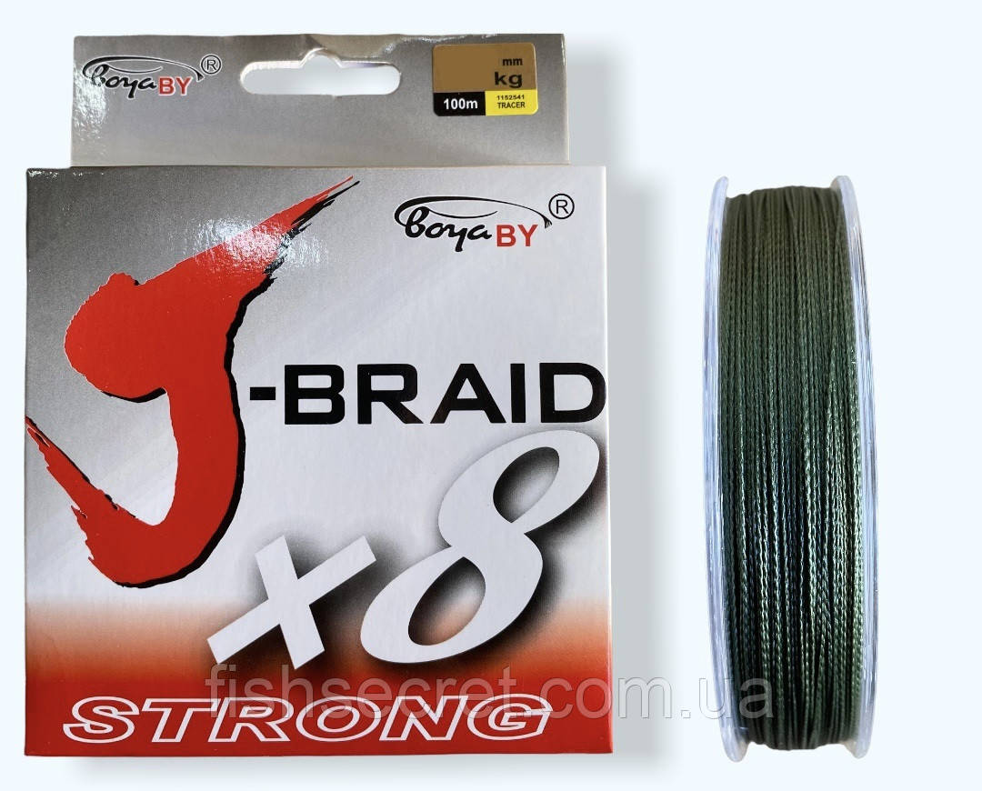 Шнур Boya By J-Braid X8 100 м., фото 1