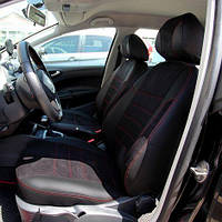 Чехлы на сиденья из экокожи и антары Toyota Corolla E150 2007-2014 EMC-Elegant
