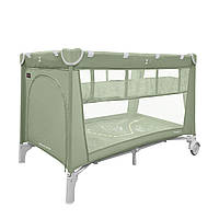 Манеж ліжко дитячого CARRELO Piccolo+ САС-11501/2 Mint Green з двома рівнями дна, тверде дно