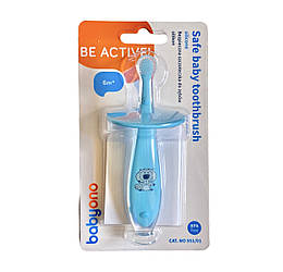 Безпечна зубна щітка з обмежувачем на присосці 6М+ BabyOno