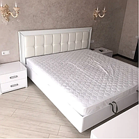 Кровать с подъемником и ламелями Белла белый глянец Миромарк купить в Одессе, Украине