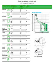 Автоматичний вимикач 2P 25A, 6kA "C",RESI9, Schneider Electric, на DIN-рейку, модульний, Premium, фото 2