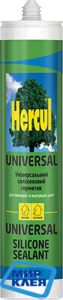 Герметик силіконовий універсальний HERCUL (Херкул) 280 мл.