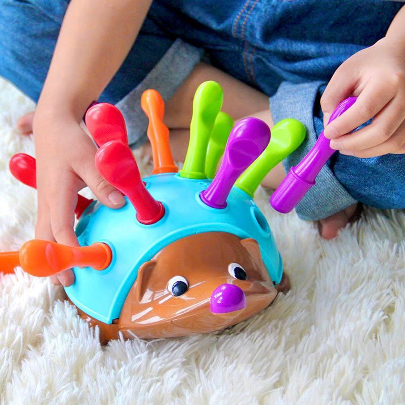 Дитяча розвиваюча гра сортер 2150 Веселий Їжачок по методиці монтессорі, фото 1