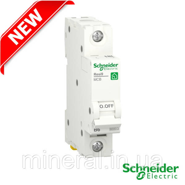 Автоматичний вимикач 1P 50A, 6kA "C",RESI9, Schneider Electric, на DIN-рейк, додаток, Premium