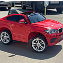 Дитячий електромобіль джип BMW X6M Bambi червоний, фото 6