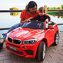 Дитячий електромобіль джип BMW X6M Bambi червоний, фото 3