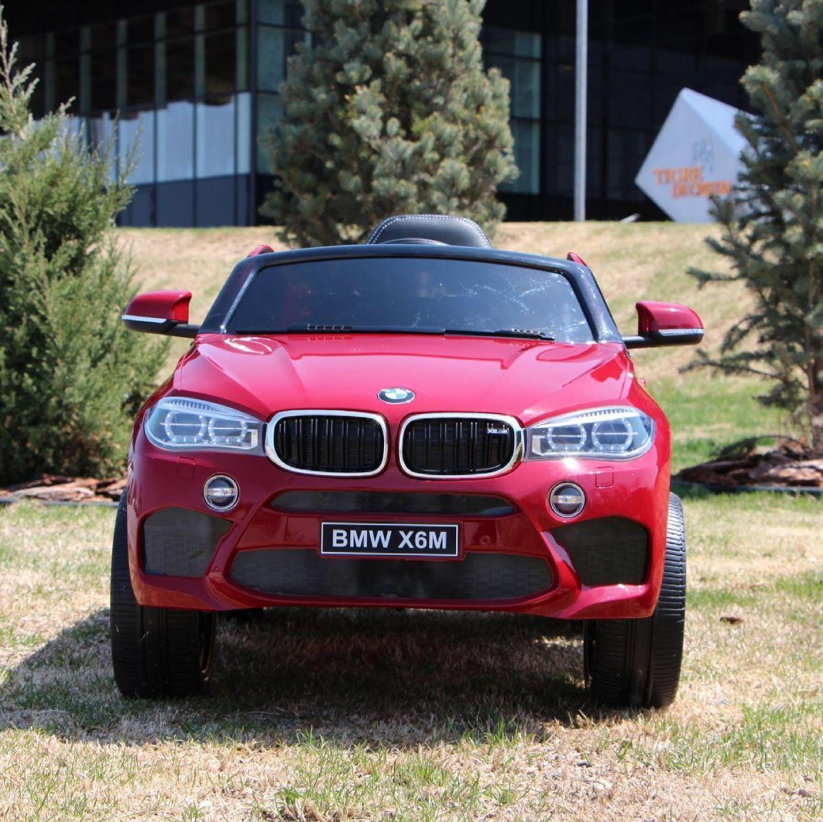 Дитячий електромобіль джип BMW X6M Bambi червоний, фото 1