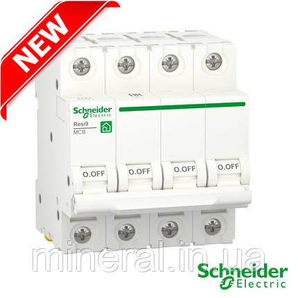 Автоматичний вимикач 4P 25A, 6kA "В",RESI9, Schneider Electric, на DIN-рейку, модульний, Premium, фото 2