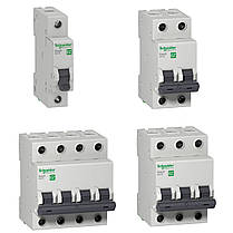 Автоматичний вимикач 3Р, 63А, 4,5 kA "С" Schneider Electric, Easy9, на DIN-рейку, модульний, Standart, фото 2