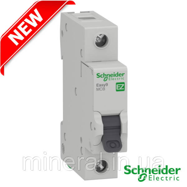 Автоматичний вимикач 1Р, 6А, 4,5 kA "С" Schneider Electric, Easy9, на DIN-рейку, модульний, Standart