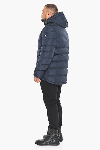Мужская тёмно-синяя куртка с воротником-стойкой модель 49768 (ОСТАЛСЯ  ТОЛЬКО 50(L)) 52 (XL), цена 2399 грн - Prom.ua (ID#1638762935)