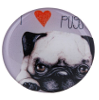 PopSocket Circle (Pug 08 Black)