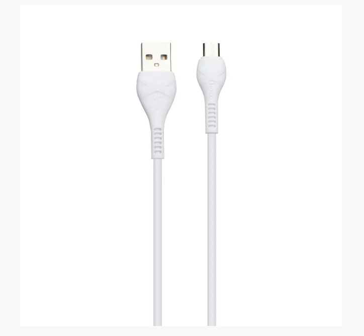 Кабель Hoco X37 Cool Power Charging Micro (Бiлий)