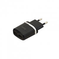 Мережевий Зарядний Пристрій Hoco C12 2 USB (Чорний)