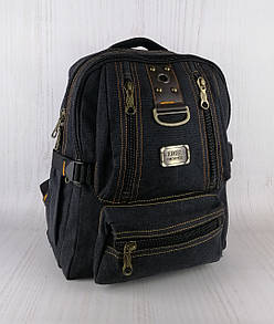 Брезентовий рюкзак чорний колір