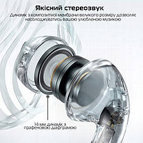 Бездротові TWS навушники Picun Music Pods White, фото 4