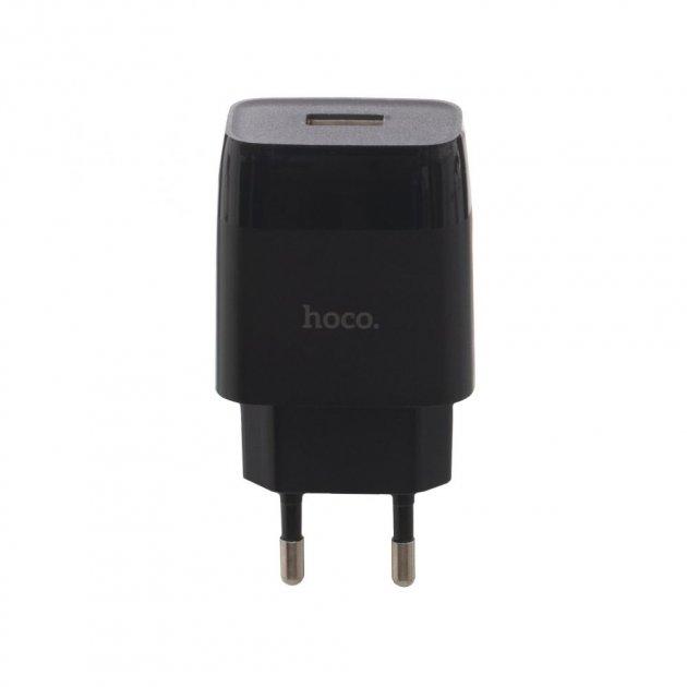 Мережевий Зарядний Пристрій Hoco C72A Micro 2.1A (Чорний)
