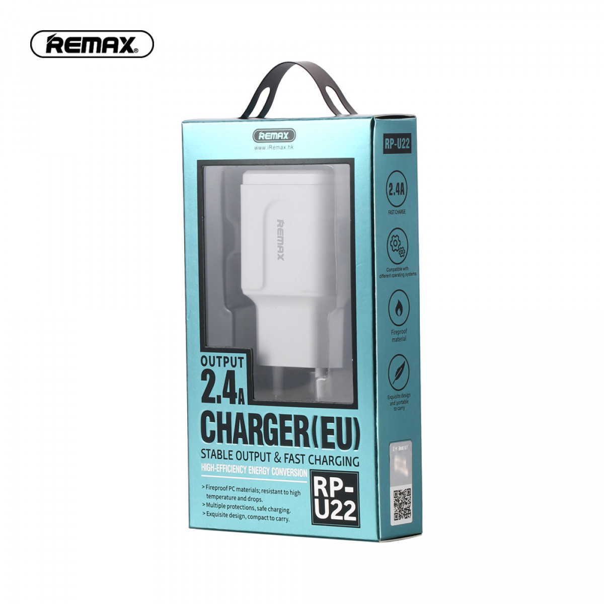 Мережевий Зарядний Пристрій Remax RP-U22 2USB 2.4A Micro (Білий)