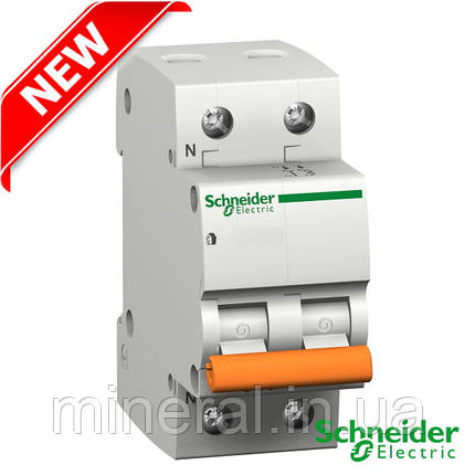 Автоматичний вимикач ВА63 1П+Н 32A 4,5 kA "С" Schneider Electric, Доменовий, на DIN-рейку, модульний, фото 2