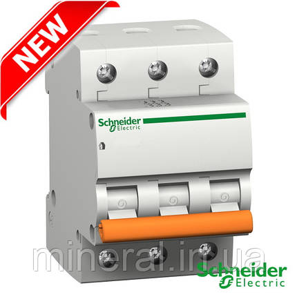 Автоматичний вимикач ВА63 3P 40A 4,5 kA "С" Schneider Electric, Домовий, на DIN-рейку, модульний, фото 2