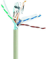 Кабель CAT 6  FTP Cablexpert одножильний, мідь ( AWG24) екранований фольгою  305 м (FPC-6004-SO) (код 115653)