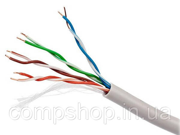 Кабель CAT 6 UTP Cablexpert преміум алюміній під міддю (CCA з AWG24) 30%, неекранована, 305 м (UPC-6004SE-L)