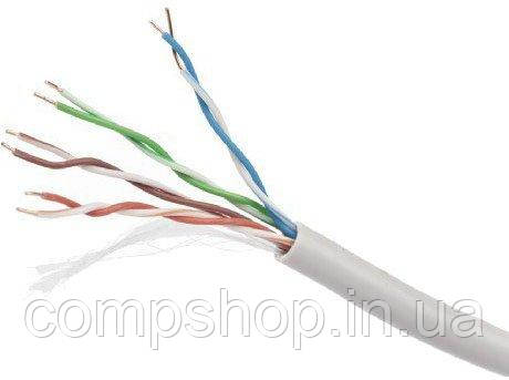 Кабель CAT 6 UTP Cablexpert Одножильна, мідь (AWG24), неекранована, 305 м (UPC-6004SE-SO) (код 116004)