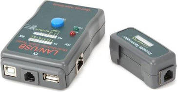 Тестер Cablexpert NCT-2, для UTP, STP, USB кабелів (код 59831)