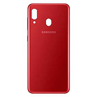 Задняя крышка Samsung Galaxy A20 2019 A205F красная оригинал Китай