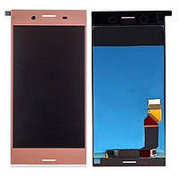 Екран (дисплей) Sony Xperia XZ Premium G8142 G8141 SO-04J + тачскрин розовый оригинал Китай