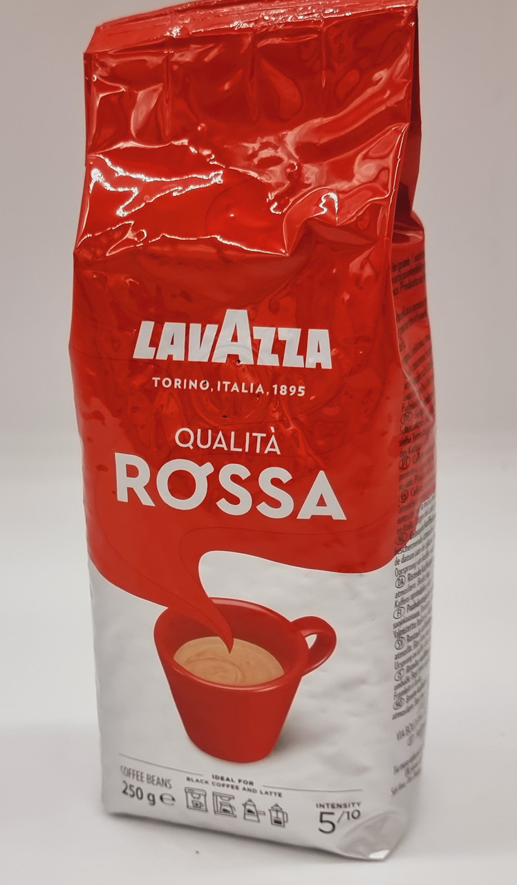 Кава в зернах "Lavazza Qualita Rossa" 250 грамів Італія 70/30