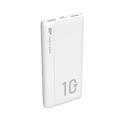 УМБ Power Bank SiliconPower QP15 10000 mAh 1Type-C 2USB PD 18W QC3.0 3.1A White (SP10KMAPBKQP150W), фото 2