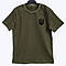 Футболка чоловіча з вишитим тризубом на серці хакі, фото 3