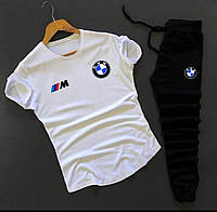 Спортивный костюм мужской BMW комплект | Футболка + Штаны БМВ ЛЮКС качества