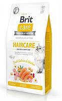 Brit Care Cat Grain Free Haircare (Брит Кеа Хаиркеа) сухой беззерновой корм для котов с длинной шерстью 7 кг.