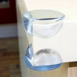 Захист на кути кругла силіконова - велика. Прозора (03001), фото 4