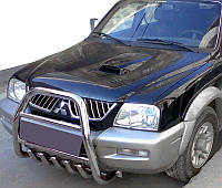 Кенгурятник QT007 нерж Mitsubishi L200 1996-2006